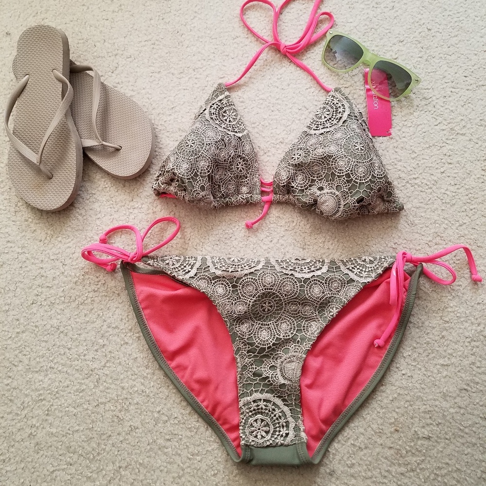 NWT Xhilaration Lace Bikini Swim suit